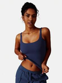 MFVIM Damen Fitness Top, Yoga Tragen, Sport Trägerhemd, hochelastisches Workout Trägershirt, geeignet für Zuhause, Pendeln