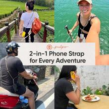 Correa de mueca y cordn 2 en 1 para telfono celular, correa antirrobo para telfono para hombres y mujeres, correas de mueca ajustables para telfonos - Salvia - Ver 6