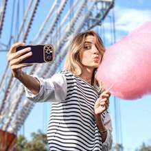 For IPhone 11 Pro Max Case Wave Wavy Phone Cases With Love Heart, Luxury Plating Edge Cute Curly Shape Cover For Women Girls, Thin Slim Soft TPU Rubber Shockproof Protective Cover, Dark Purple{"Color_name":"DarkPurple","Size_name":"ForiPhone11ProMax-6.5inch"} - 多色19 - 查看 7