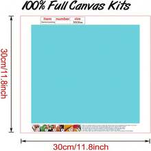 1 Set - 11x11 Inch/15.7x15.7 Inch Full Drill Diamond Painting DIY Kit, Colorful Dragon, Perfect For Beginners, Ideal Gift For Home Wall Decor, Relaxing Craft Kit | Frame Not Included - Multicolor - View 6