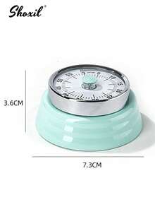 shoxil 1Pc Magnetic Kitchen Timer, Mechanical Timer, Time Reminder, Suitable For Baking And Kitchen Use