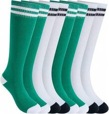 Athletic Socks - 4 Pairs Of 2 Green and 2 White Ones - View 2