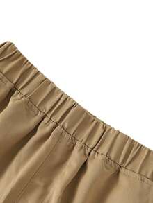 1pc Young Boys Fashion Versatile Casual Comfortable Street Chic Commute School Holiday Everyday Durable Dirt-Resistant Soft Multi-Pocket Straight Leg Cargo Pants, Spring/Summer/Autumn/Winter