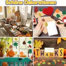 131PC Thanksgiving Seasonal Autumn Garland Set - A Crafty DIY Woolen Maple Leaf Arrangement Gift Box With Maple Leaf Stickers - Perfect For Home Decor Or Holiday Decorations Using High-Density Felt Fabric, It Feels Soft And Substantial, Does Not Pill, Deform, Or Fade, And Can Maintain The Full Shape Of The Maple Leaf Even After Long-Term Placement.