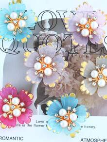 20/50pcs 28mm Multi-Color Rimmed 5-Petal Flower DIY Decoration, Suitable For Jewelry, Shoes, Clothing, Bags, Gifts