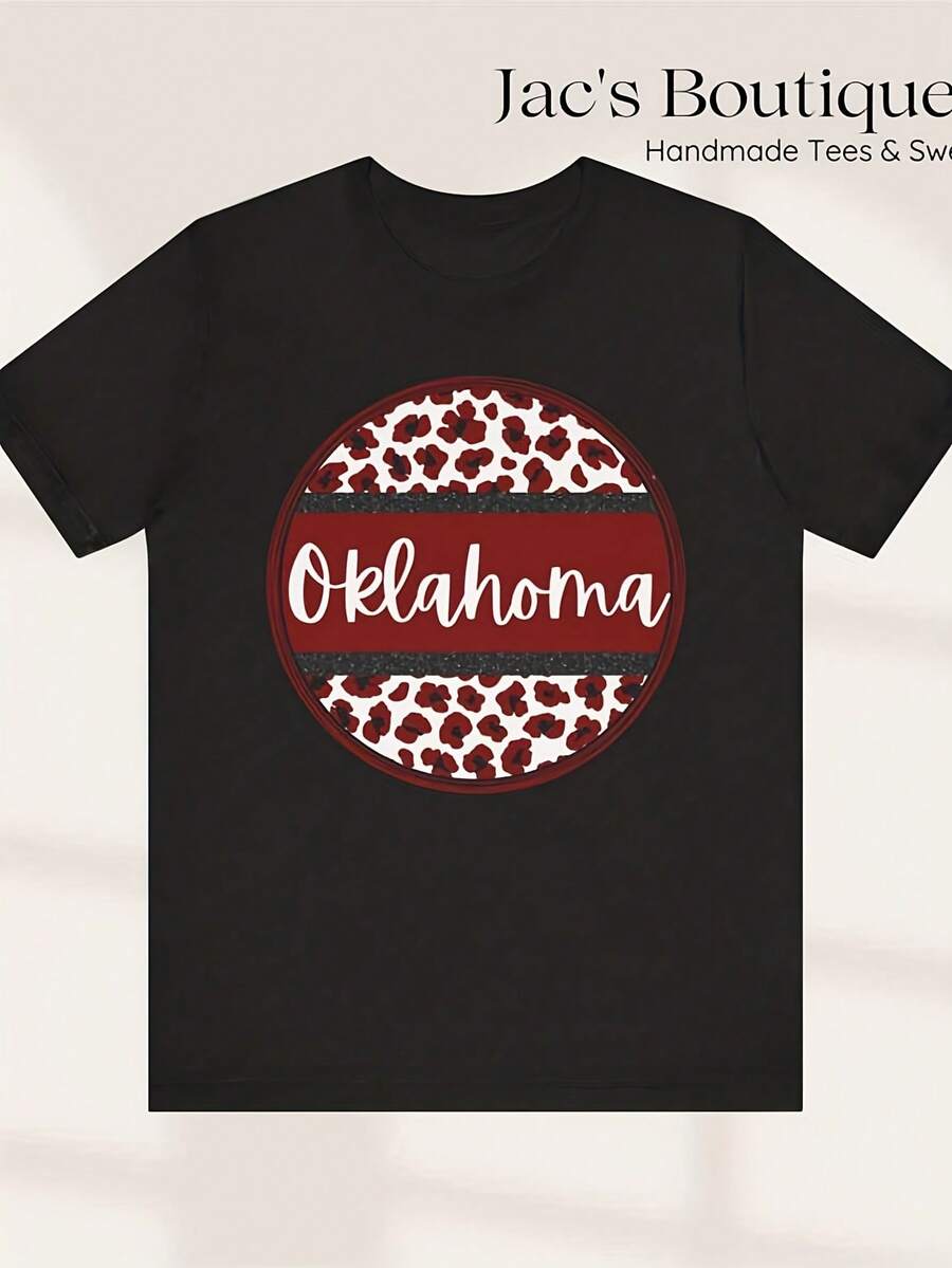 Vintage Oklahoma Uni-Versity ShirT-S, College T-EE, S-Ooners Fan Gift, OU Football A-Pparel, Retro Graphic T-EE, NC-AA Basketball Top - màu đen - Xem 1