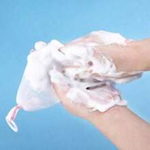1pc Cleansing Handmade Soap Soap Soap Foam, Japanese Pull Ring Foaming Net Facial Cleanser Bubble Net,  Foam Net, Bubble Bag