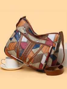 多层女包-新款软皮小包-男士斜挎包-百搭时尚斜挎包-大容量斜挎包 - 彩色 - 查看 1