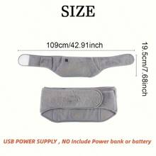 Almohadilla de calefacción portátil USB, envoltura de calefacción ajustable para cintura/abdomen, manta eléctrica lavable y reutilizable para mujeres