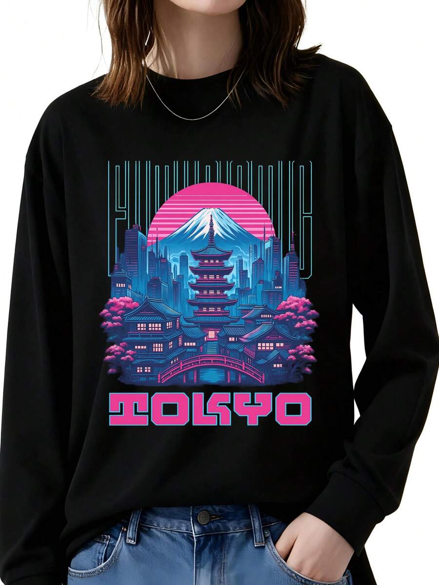 Women T-Shirts - màu đen - Xem 1