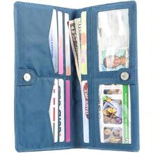 Women's Executive BiFold Checkbook Slim Wallet Holds Up To 40 Cards - Teal - View 7
