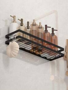 Đồ dùng phòng tắm, phụ kiện nhà vệ sinh, giá treo đồ dùng phòng tắm màu đen, lắp đặt bằng keo dán, trang trí nhà cửa, đồ dùng phòng tắm, trang trí mùa thu, phụ kiện phòng tắm cho mùa tựu trường. - màu đen - Xem 10