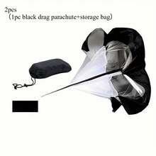 2pcs Resistance Parachute For Fitness Training - Multipurpose Speed Training Equipment, Universal For All Ages,Enhances Core Strength And Agility