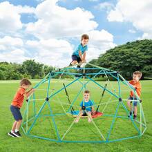 Climbing Dome, 10FT Geometric Dome Climber With Saucer Swing, 1000LBS Loading Kid's Jungle Gym Playground, Easy-Assembly Outdoor Backyard Climbing Equipment For Boys Girls 3 To 10 Years Old - 10FT 1000LBS for Boys Girls - View 9