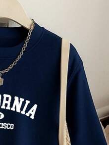 Women Sweatshirts - Navy Blue - View 3