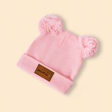 6pcs Baby Knit Hats, 8 Colors Available, Thick & Warm For Winter, Minimalist & Cute Style, Suitable For 1-6 Years Old Children Outdoor Hiking/Skiing And Daily Winter Wear