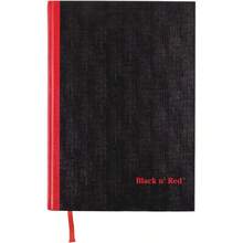 Notebook Business Journal 113 4" X 81 4" 96 Sheets Ruled Optik Paper Hardcover Casebound Black D66174 - Black - View 2