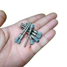 10 peças de escova de polimento em formato de caneta combinada com haste de 2,35 mm para polimento de joias, cerdas/fio/fio de cobre, escova em formato de caneta para polimento de joias, adequada para ferramentas rotativas