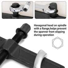 2 Jaw Gear Puller 8" Sliding Arm Pulley Flywheel Bearing Extractor Removal Tool - Black - View 7