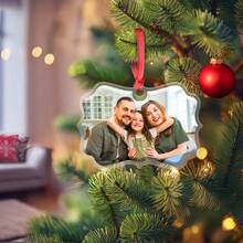 1PC Personalized Christmas Photo Ornament, Custom Acrylic Ornament, Picture To Ornament, Sentimental Ornaments, Christmas Holiday Gift,First Christmas Baby,Baby First Christmas,Christmas,Kids Christmas Gifts - Multicolor - View 9