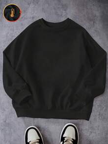 Áo nỉ lót lông cừu ấm áp cho bé trai, họa tiết hoạt hình Người Nhện Marvel, áo chui đầu cotton thể thao cỡ lớn, phong cách thường ngày/đường phố/trường học/Y2K, áo hoodie dài tay mềm mại và thoáng khí, thiết kế vui nhộn, áo bé trai/bé gái, mùa tựu trường, thích hợp mặc đi học, ở nhà, mua sắm, thể thao ngoài trời và các dịp khác - màu đen - Xem 3