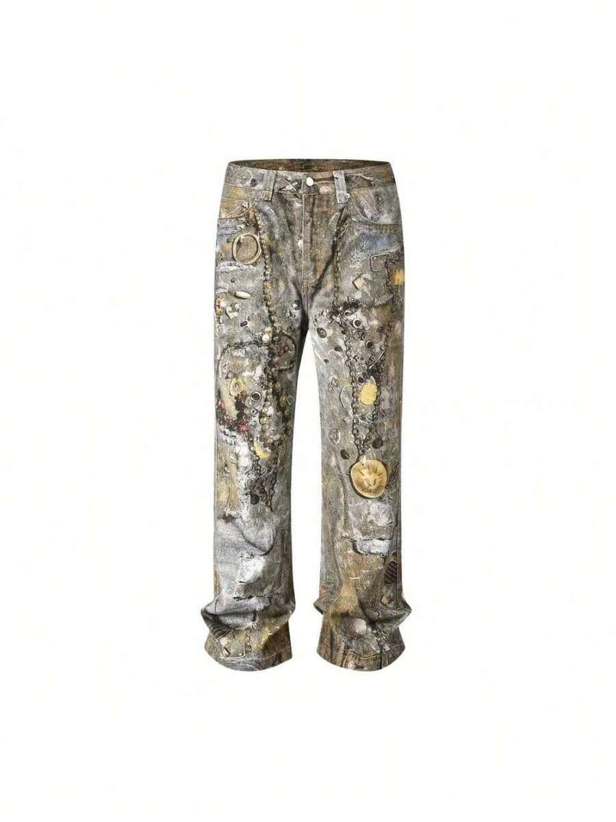 Men Jeans - Dark Grey - View 1