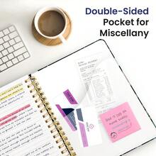 Lined Spiral Notebook Journal For Work, 300 Pages Thick B5 (7.1"X10") College Ruled Journal For Women & Writing, Hardcover Notebook For Note Taking, Perfect For Office Home School Supplies, Purple - P-天國花園 - 查看 5