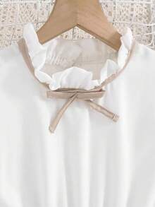 Children's Pleated Dress For Church Events, Ages 2 To 14 - Beige - View 3