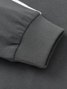 Balabala Camiseta para niños con estampado de dibujos animados de  - Mezcla de algodón suave, cuello redondo clásico - Adecuado para uso casual - gris medio - Ver 8