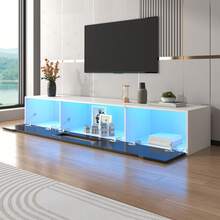 Television Stands & Entertainment Centers - Black + Particle Board + 50-59 Inches - View 7