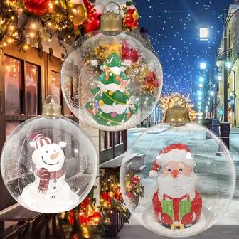 Décoration gonflable de Noël, boule de Noël gonflable, boule de Noël gonflable pour l'extérieur, convient pour les fêtes en plein air, les fêtes à thème, les fêtes de Noël
