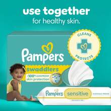 Pampers Sensitive Baby Wipes Unscented, 12 Pack, 1008 Total Count (Select For More Options)