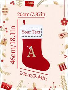 Personalisierte Buchstaben Weihnachtssocken, individualisierte Namens-Weihnachtsdekoration Socken, Weihnachtsdekorationen, Weihnachtsgeschenke für die Familie, Weihnachtsandenken