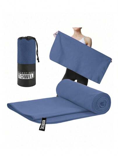 Toalla baño viaje de microfibra secado rápido para entrenamiento campamento deportes ligera resistente fácil portar absorción alto rendimiento ideal para outdoor diversidad usos
