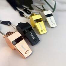 1PC Customized Personalized Engraved Whistle Lanyard, Soccer Engraved Whistle, Sports Whistle, Stainless Steel Whistle, Personalized Whistle, Whistle Keychain, Gifts For Coaches/Referees/Lifeguards, Gifts For Physical Education Teachers, Graduation, Back-To-School Gifts, Soccer Gifts, Parties, Christmas, Birthdays, Anniversaries, Halloween Gifts