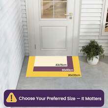 DEXI Outdoor Fußmatte, 60 x 90 cm, extrem rutschfeste Schmutzfangmatte, langlebige Fußmatte für draußen, robuste wasserdichte Fußmatte für die Haustür, schwarz