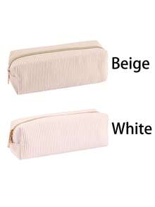 Estojo multifuncional xadrez de cor sólida (1 unidade), com estampa de diamante e grande capacidade. Ideal para material escolar, ideal para estudantes (com pelúcia). Perfeito para a volta às aulas e como mochila. - Damasco - Ver 9