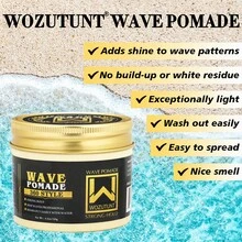 120g Wavy Hair Wax, Wavy Silky Headscarf, Wavy Cap, Men's Styling Comb, Hair Pomade, Wavy Hair Wax, 360° Wavy Styling Training Cream, Men's Wavy Hair Wax, Best Gift - W-120g Wave Pomade 4pcs - View 4