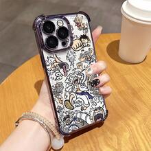Popular Luffys Drawing 17 16E 16 15 14 13 12 11 Pro X XR XSMAX 8 Plus Shockproof Transparent Soft Back Coverchristmasfall Phone Casephone 17halloween Accessories - 混合顏色 - 查看 4