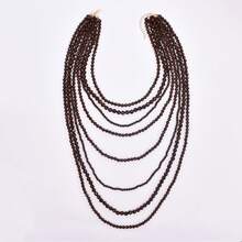 1 Peça Colar de Resina Multicamadas Exagerado, Acessório de Joalheria Estilo Boêmio, Nova Moda Europeia e Americana