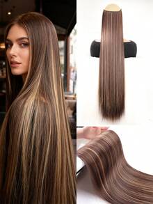Ultra-Long Straight Hair Wig With A Strong Atmosphere. The Hair Is Smooth And Flows , Making The Face Appear Smaller. Suitable For Women. Perfect For Halloween Celebrations. - Multicolor - View 2