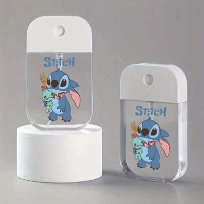 Stitch Portable Card-Sized Spray Bottle - Mini Travel Transparent Container With White Lid And Stitch Cartoon Design, Fragrance, Suitable For Travel Essentials, Cosmetics, Skincare - Christmas Gift, Character-Themed Bottle, Clear And Transparent