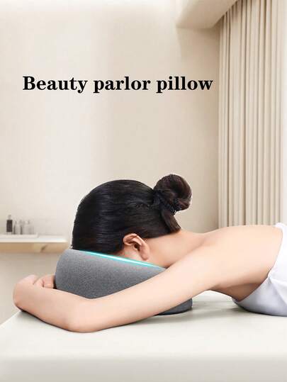 1pc Beauty Salon Face Cradle Pillow, Memory Foam Massage Table Headrest
