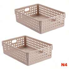 Storage Baskets - สีน้ำตาลพาสเทล - ดู 12