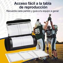 Muequera Pro Athletics Playbook, Muequeras de Ftbol Americano, Manual de Tcticas para Entrenamientos y Partidos de Rugby y Bisbol - inicial - Ver 8