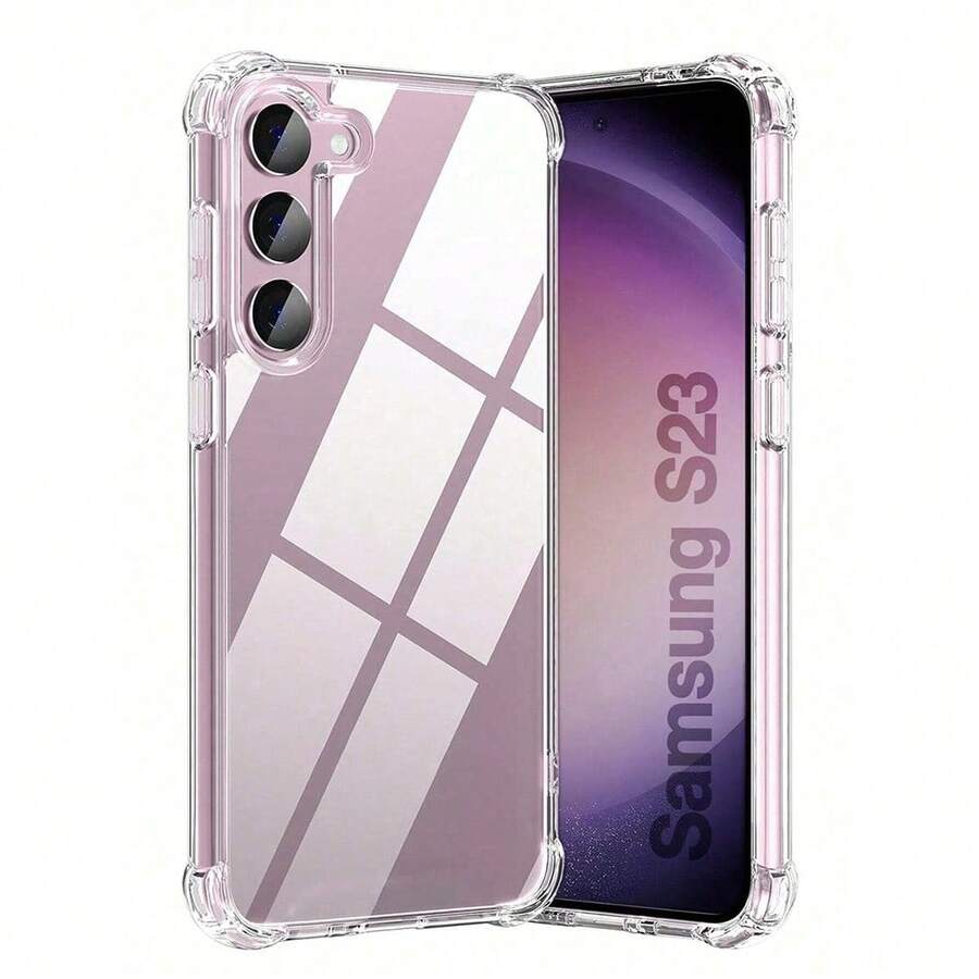 适用于 Galaxy S25 Ultra S24 Ultra S23 Ultra S22 S21 FE A05 A06 A16 A26 A36 A56 A14 A24 A34 A54 A15 A25 A35 A55 水晶透明防震手机壳软 TPU 保险杠防刮保护套,适用于红米手机系列 - 無色 - 查看 1