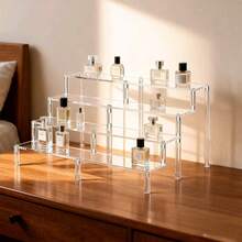 1 Stück Acryl Ausstellungsständer, Becherhalter, Dessert Präsentationsregal, 2/3/4-stufiger Säulenständer, Kuchenständer, Parfümausstellungsregal, Kosmetikorganisationsregal, hochdurchsichtig, Tischausstellungsständer, geeignet für Hochzeitsfeier, Geburtstagsfeier, Großveranstaltungen, Ladenausstellung, Heimlagerung, Fotografie-Requisiten