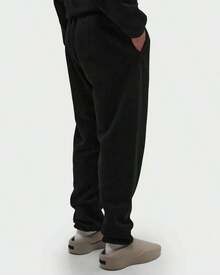 Essentials Cotton Soft Graphic Print Black Loose Sport Long Pants Fleece Sweatpant 'Black' - màu đen - Xem 5