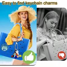Key Holder, Accessories Bogg Bags X Large, Insert Charm Carabiner Keychain Beach Bag - 白色 - 查看 3