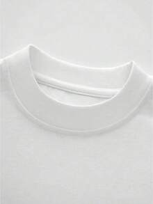 Blusas de verão femininas, camiseta masculina confeccionada em tecido pesado 100% algodão puro com estampas do sol e da letra grega Phi, camiseta masculina, streetwear. - Branco - Ver 6
